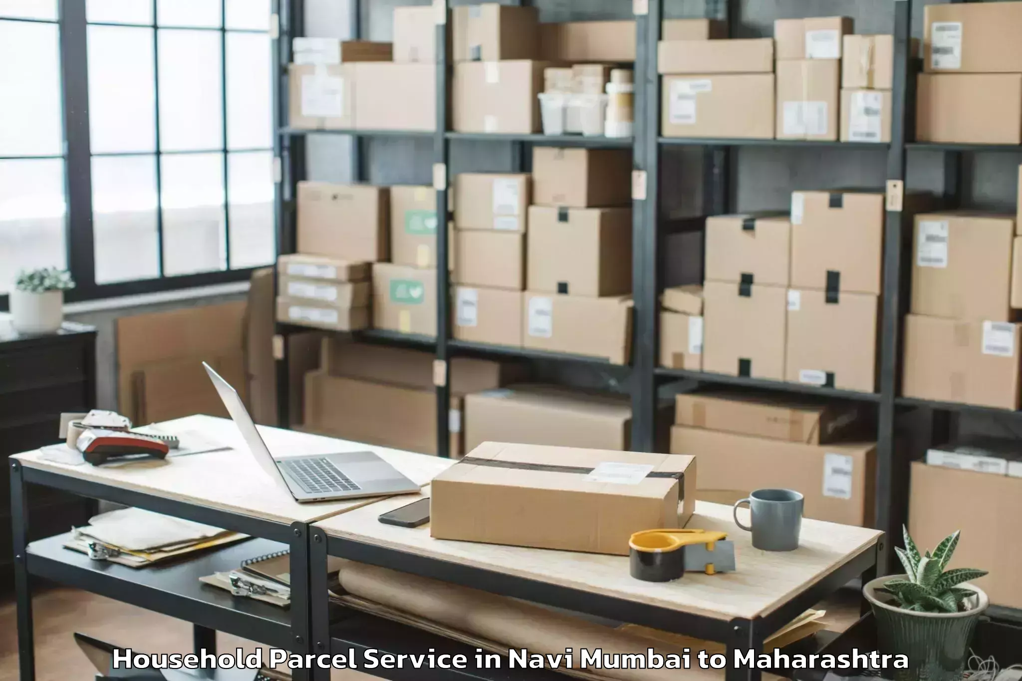 Top Navi Mumbai to Akot Household Parcel Available